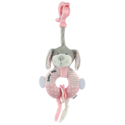 Підвіска музична Baby mix Песик рожевий (19655PD)