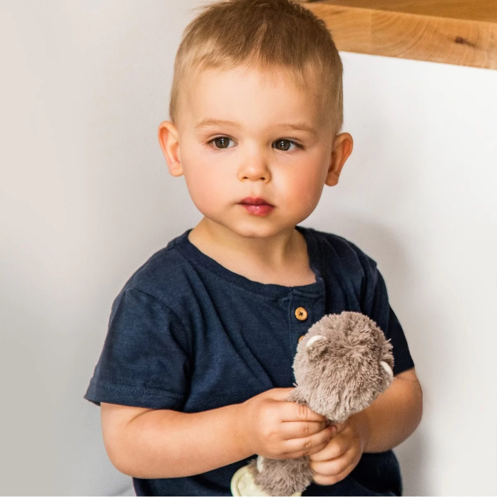 Іграшка з прорізувачем і пискавкою BabyOno Видра Магі (738)