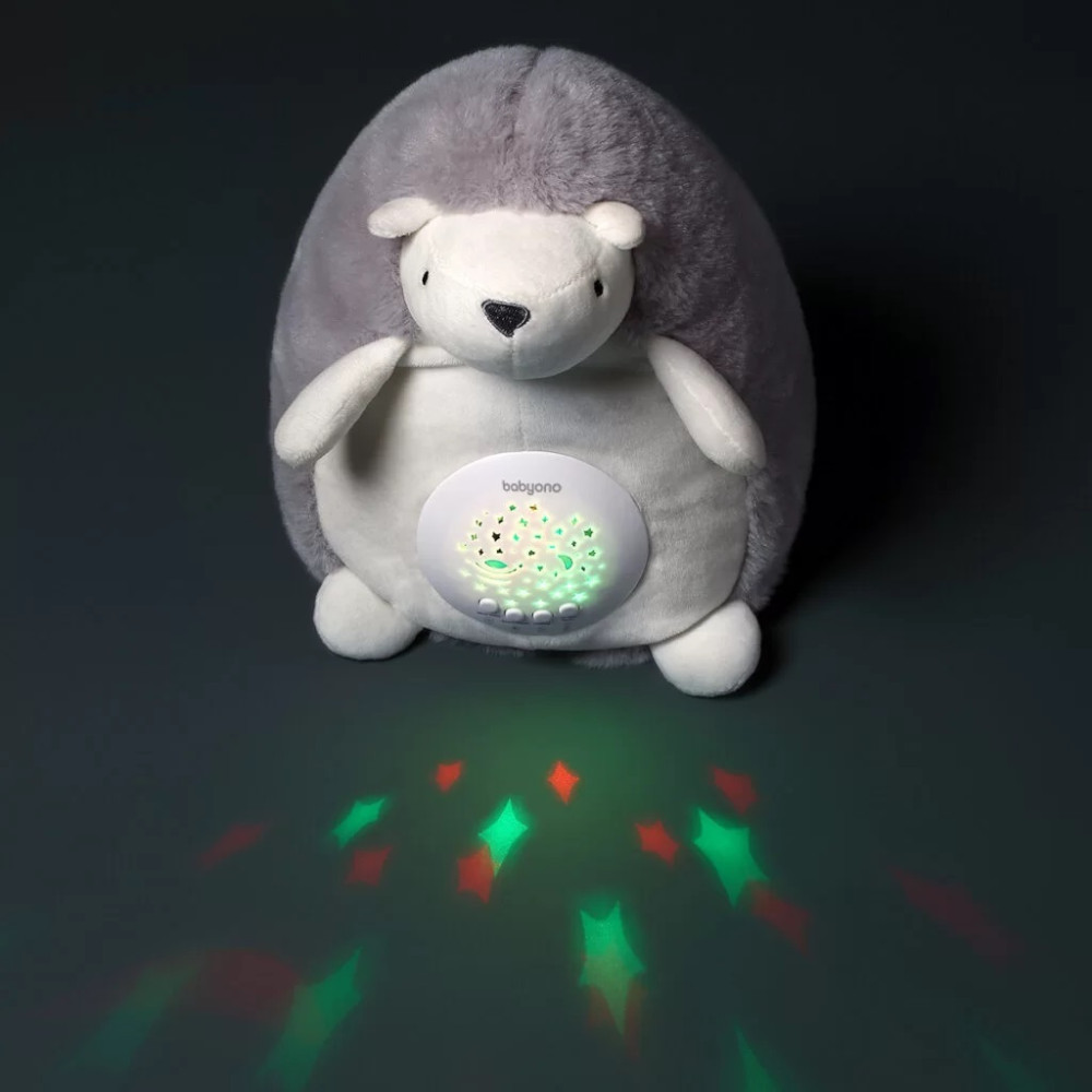 М'яка музична іграшка з проектором Babyono Їжачок Х'юго (480) М'яка музична іграшка з проектором Babyono Їжачок Х'юго (480)