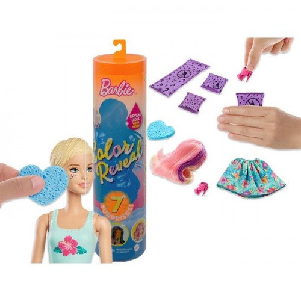 Кукла Barbie Color Reveal Кольорове перетворення S3 сюрприз (GTP42)