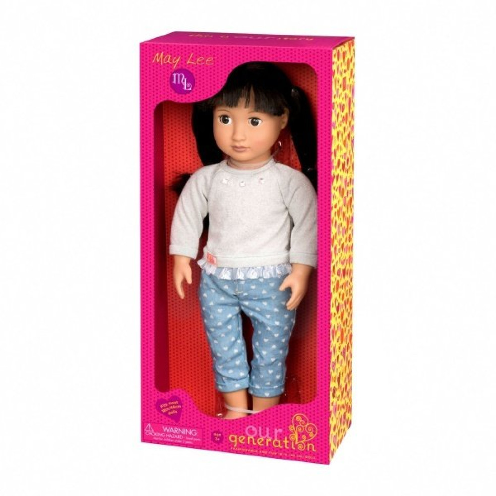 Кукла Our Generation Мэй Ли в модных джинсах 46 см (BD31074Z) 