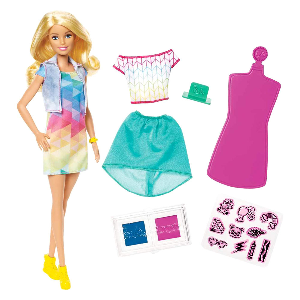 Игровой набор Barbie Crayola Цветной штамп (FRP05)