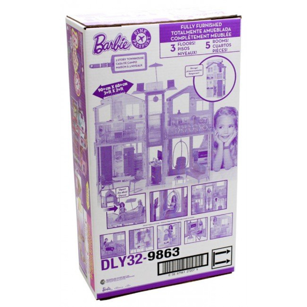 Городской домик Barbie Малибу (DLY32)