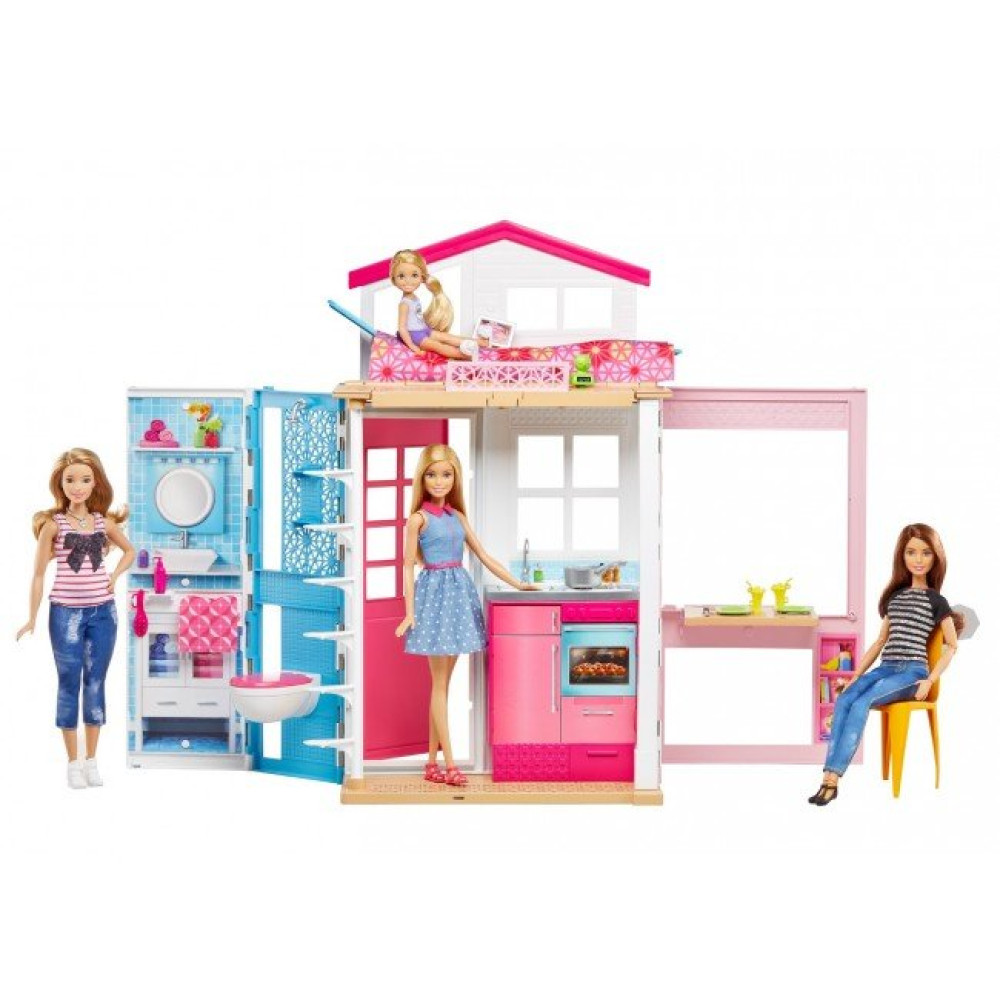 Портативный домик Barbie с куклой (DVV48)