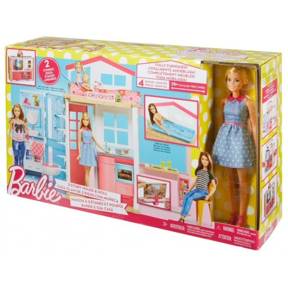 Портативный домик Barbie с куклой (DVV48)
