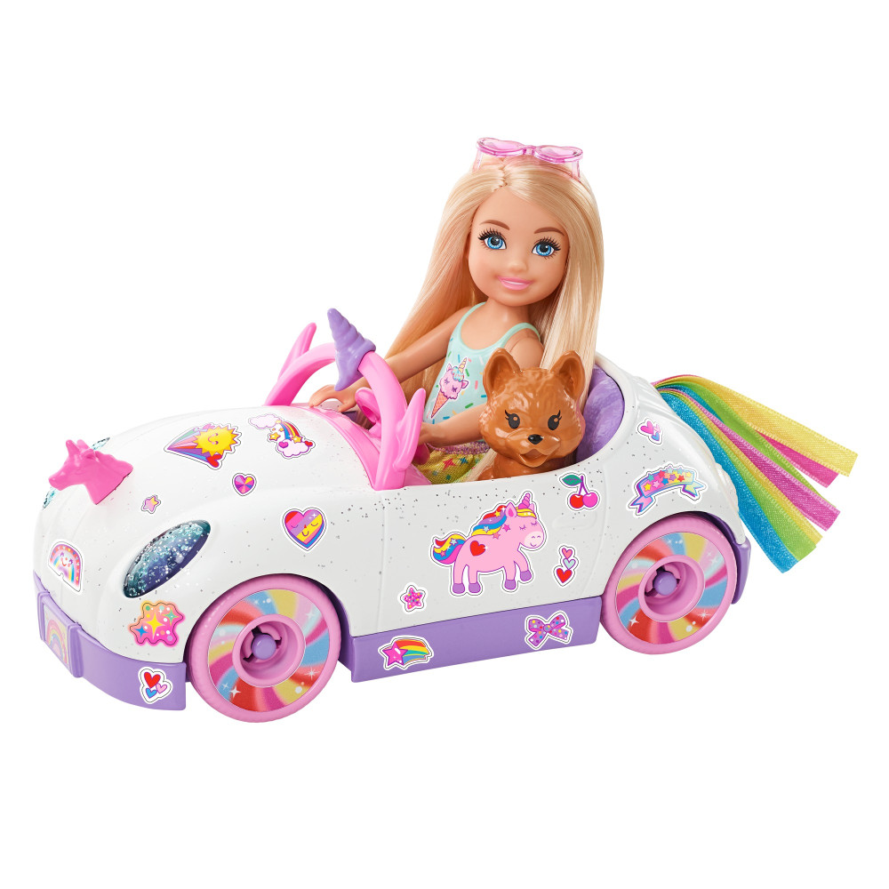 Игровой набор Barbie Кабриолет Челси с наклейками (GXT41)