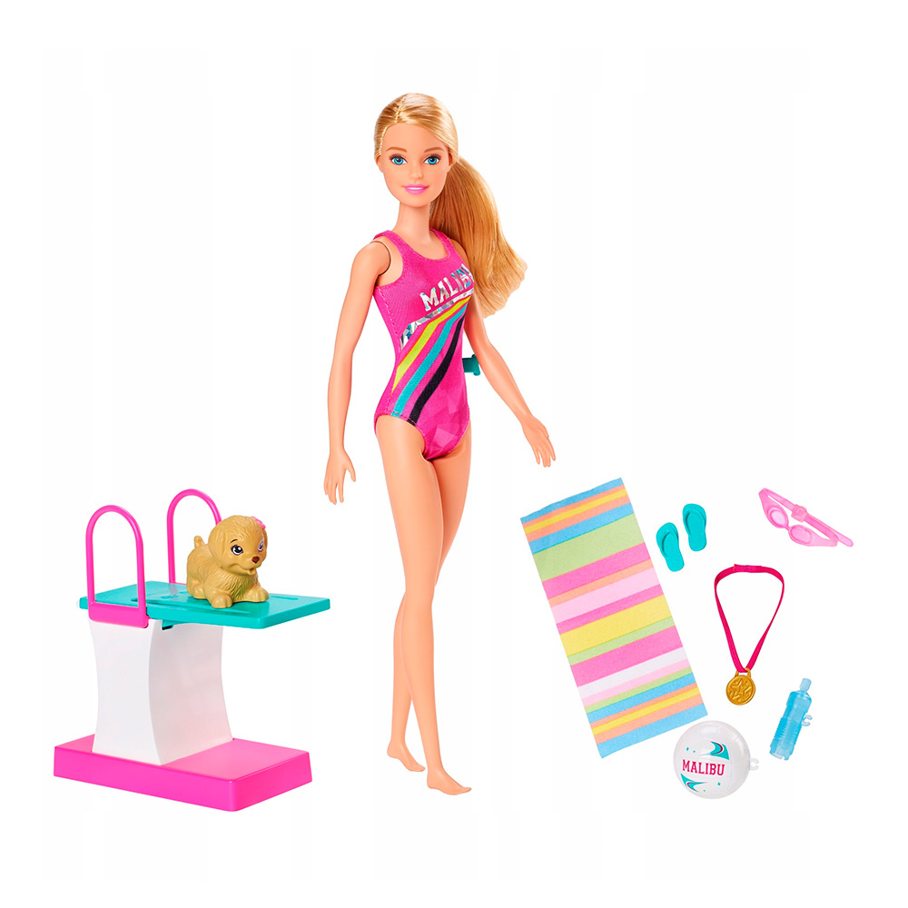 Игровой набор Barbie Тренировка в бассейне (GHK23)