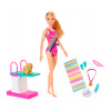 Игровой набор Barbie Тренировка в бассейне (GHK23)