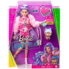 Кукольный набор Barbie Extra с сиреневыми волосами (GXF08)
