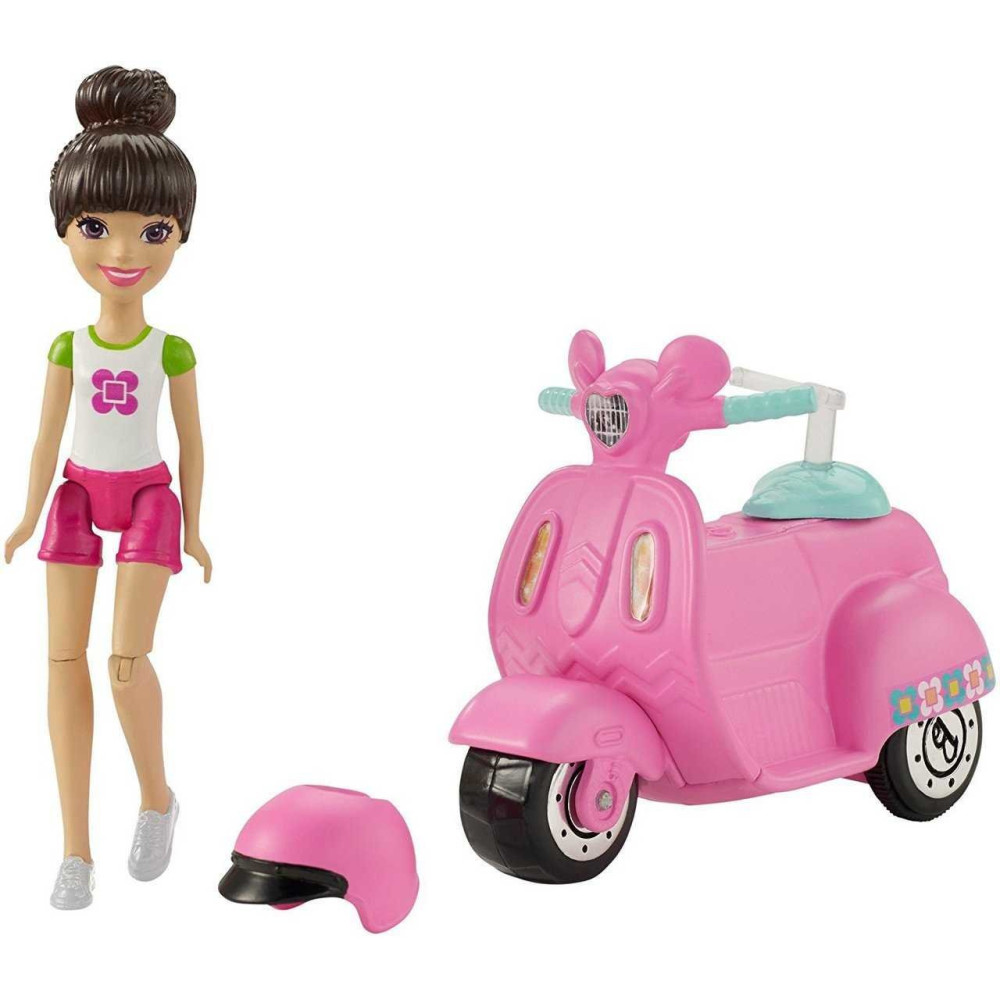 Кукла Barbie On the Go с транспортом (Барби FHV76)