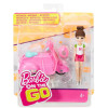 Кукла Barbie On the Go с транспортом (Барби FHV76)