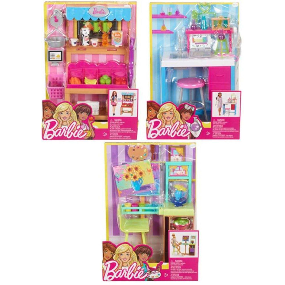 Кукольный набор Barbie На работе (Барби FJB25)
