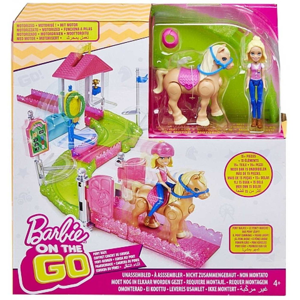 Кукольный набор Barbie On the Go Веселые гонки (FHV66)