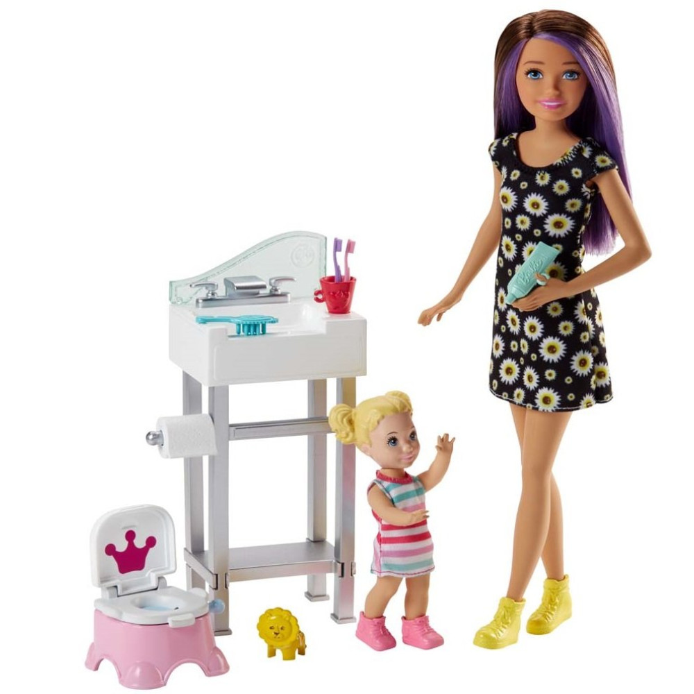 Кукольный набор Barbie Забота за детьми (FHY97)