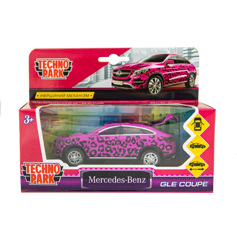 Автомодель Technopark Glamcar Mercedes-Benz Gle Coupe рожевий (GLECOUPE-12GRL-PIN)