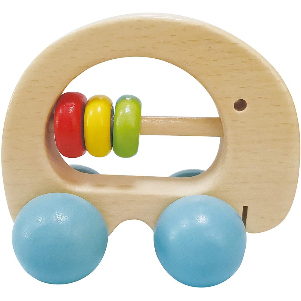 Дерев'яне брязкальце-машинка Classic World Слоненя (3052)