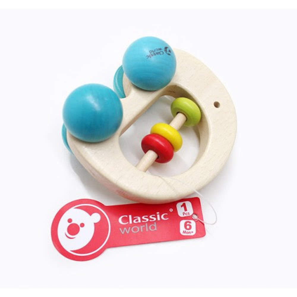 Дерев'яне брязкальце-машинка Classic World Слоненя (3052)