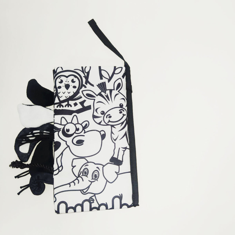 Дитяча книжка Cloth book шарудящі тварини (01-5)