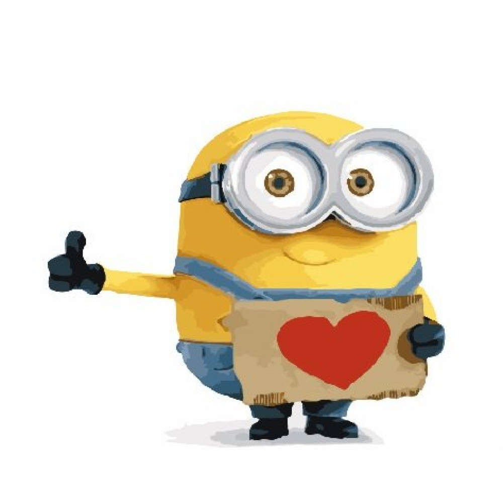 Картина по номерам Brushme Миньон с любовным письмом (PGX22142)