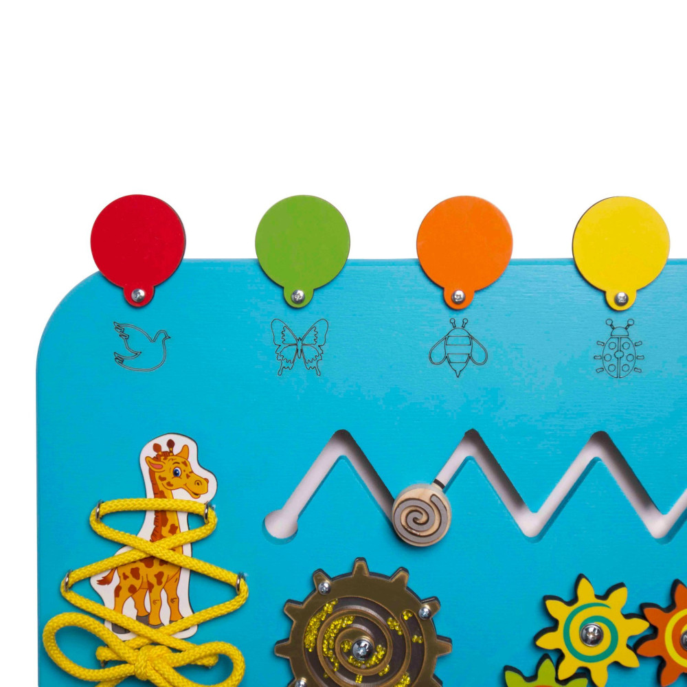 Бизиборд Kidsori Мир животных 40х30 см (KR-19-311) Бизиборд Kidsori Мир животных 40х30 см (KR-19-311)