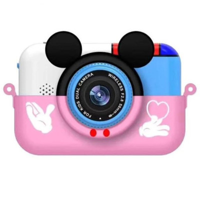 Детский цифровой фотоаппарат Smart Kids Cam TOY 9 PLUS Mouse Pink Детский цифровой фотоаппарат Smart Kids Cam TOY 9 PLUS Mouse Pink