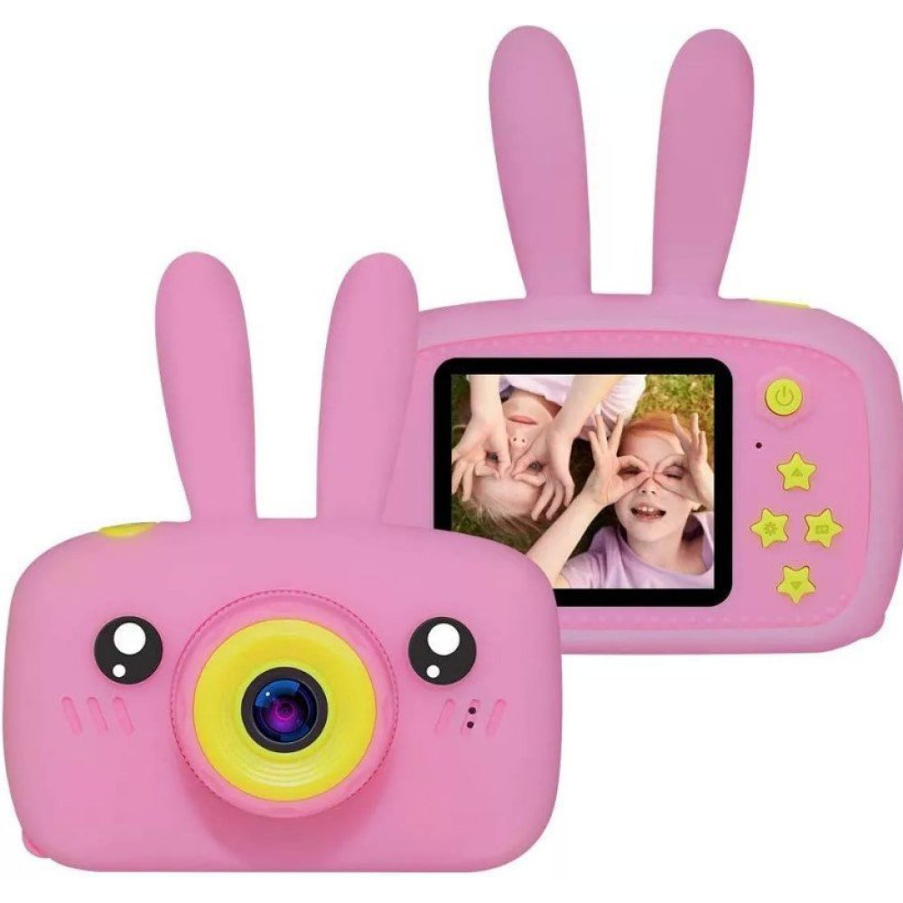 Детский цифровой фотоаппарат Smart Kids Cam TOY 9 PLUS Rabbit Pink 