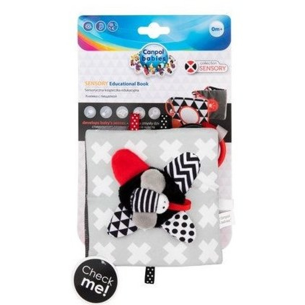 Развивающая мягкая игрушка-книжечка Canpol babies Sensory Toys (68/081) Развивающая мягкая игрушка-книжечка Canpol babies Sensory Toys (68/081)