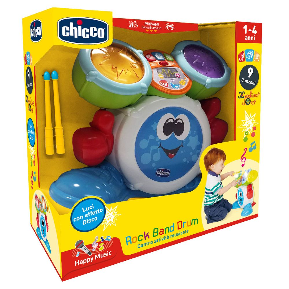 Игрушка музыкальная Chicco Rock Band Drum (09820.10) Игрушка музыкальная Chicco Rock Band Drum (09820.10)