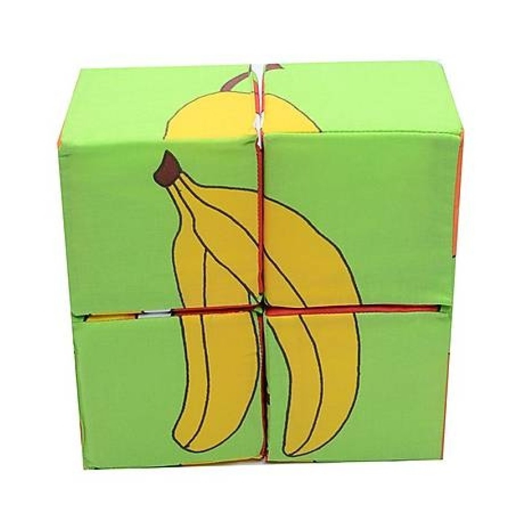 М'які кубики Розумна іграшка Фрукти (126/3)