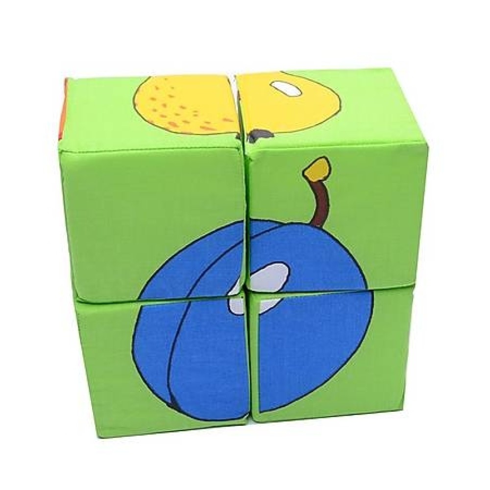 М'які кубики Розумна іграшка Фрукти (126/3)