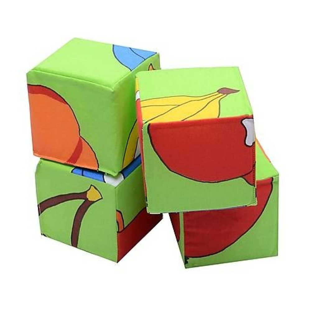 М'які кубики Розумна іграшка Фрукти (126/3)