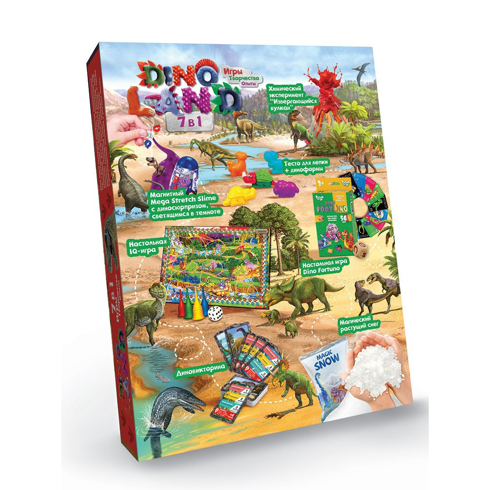Набор для креативного творчества Danko Toys Dino Land рус (81489) Набор для креативного творчества Danko Toys Dino Land рус (81489)