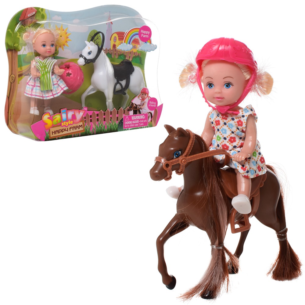 Игровой набор Defa Lucy дочка с лошадью (8390)