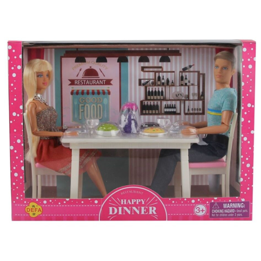 Игровой набор Defa Lucy Семья в столовой (8387-BF)