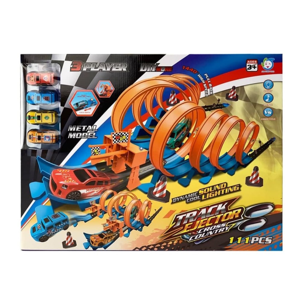 Автомобильный трек с машинками (652-M9)