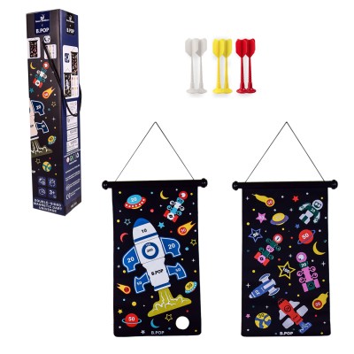 Двухсторонний магнитный тканевый дартс, космос (373)