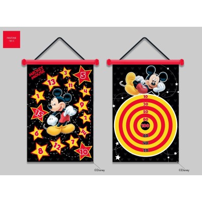 Двухсторонний магнитный тканевый дартс, Микки Маус (LD1126)