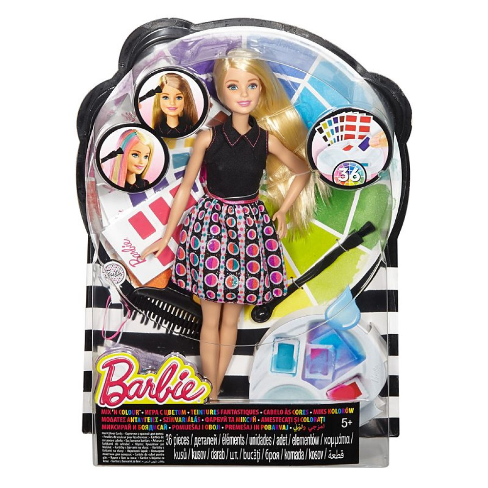 Набор Барби Цветной микс с куклой (Barbie Mix N Color DHL90)