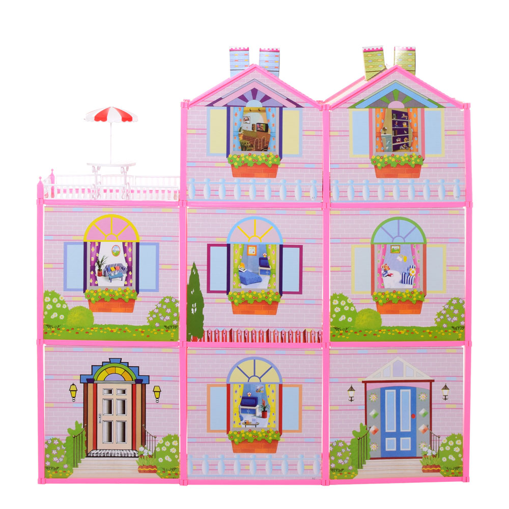 Ляльковий будиночок Doll House 3-х поверховий (6992)