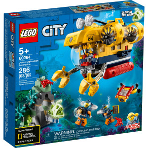 Конструктор Lego City Океан: исследовательская подводная лодка (60264)