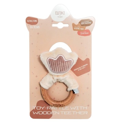 Брязкальце Elfiki and friends Корона з дерев'яним прорізувачем (ІГ-0115)