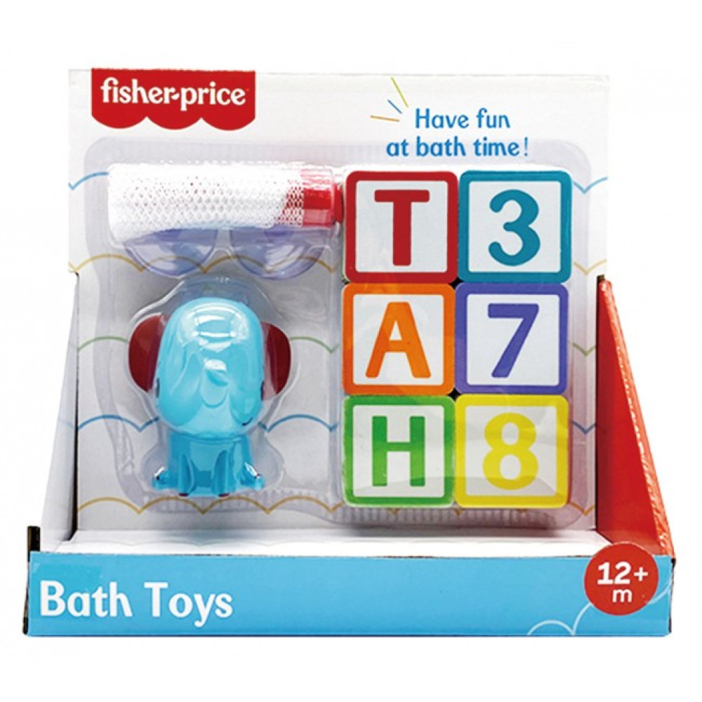 Слоненя з набором літер та цифр Fisher-Price для ігор у воді (GMBT004C)