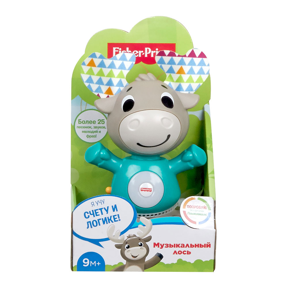 Інтерактивна іграшка Fisher-Price Веселий Лось серії Linkimals російською (GJB21) Інтерактивна іграшка Fisher-Price Веселий Лось серії Linkimals російською (GJB21)