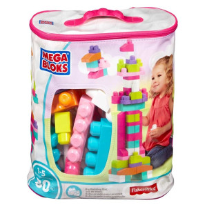 Конструктор Fisher-Price Mega Bloks розовый 80 дет. (DCH62) Конструктор Fisher-Price Mega Bloks розовый 80 дет. (DCH62)