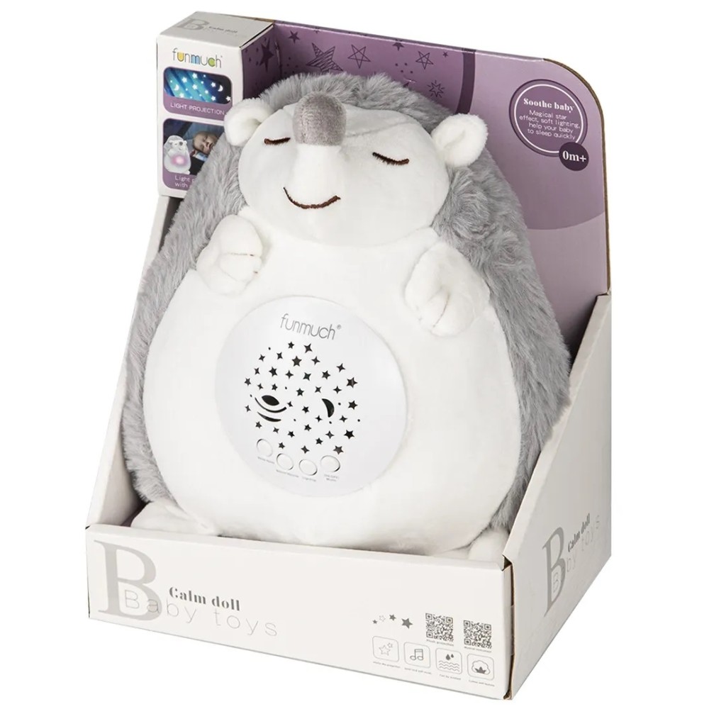 М'яка музична іграшка з проектором Funmuch Їжачок (FM-666-25)