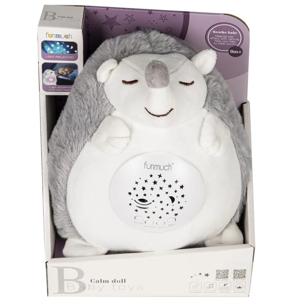 М'яка музична іграшка з проектором Funmuch Їжачок (FM-666-25)