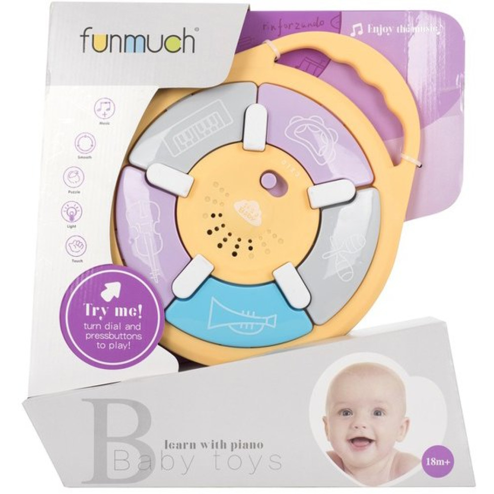 Музыкальная игрушка Funmuch Музыкальная Панель со световыми эффектами (FM777-19)