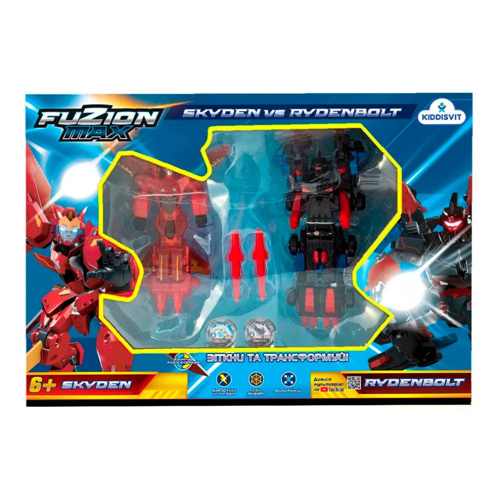 Игровой набор Fuzion Max Трансформеры Скайден и Райденболт (54021)