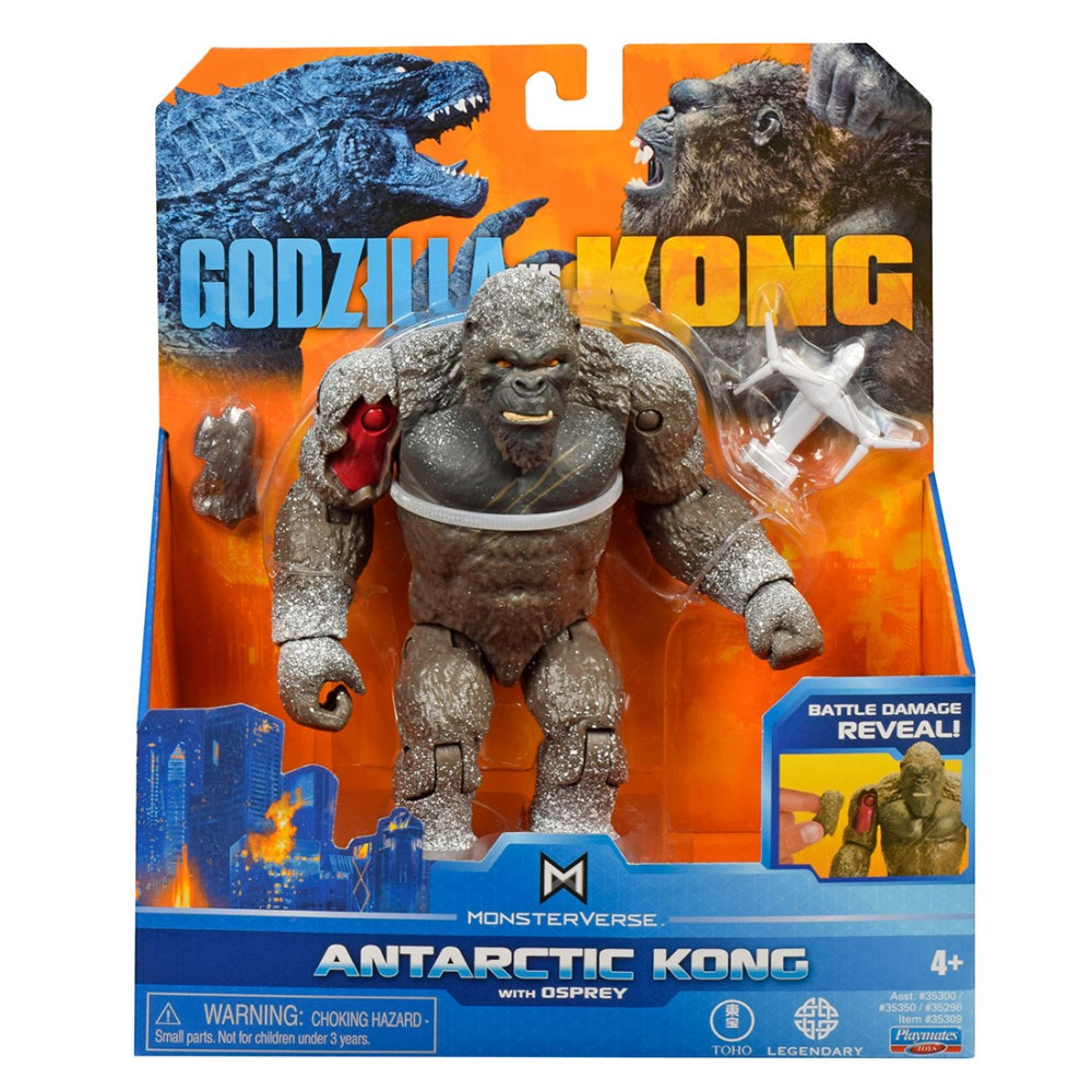 Игровая фигурка Godzilla vs Kong Антарктический Конг с вертолетом osprey (35309)