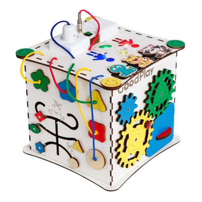 Розвиваючий бізікуб GoodPlay з підсвічуванням (K009)